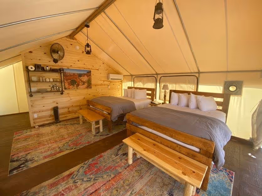 Luxurious Glamping Tent at East Zion Resort