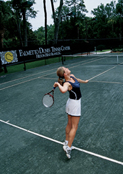 Tennis courts at a Hilton Head Island racquet club